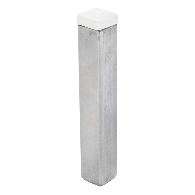 Prescott Plastics 0.75" Inch Square Plastic Plug Insert (10 Pack), white End Cap for Metal Tubing, Fence, Glide Insert for Pipe Post, Chairs and Furnitures .75" (3/4") OD