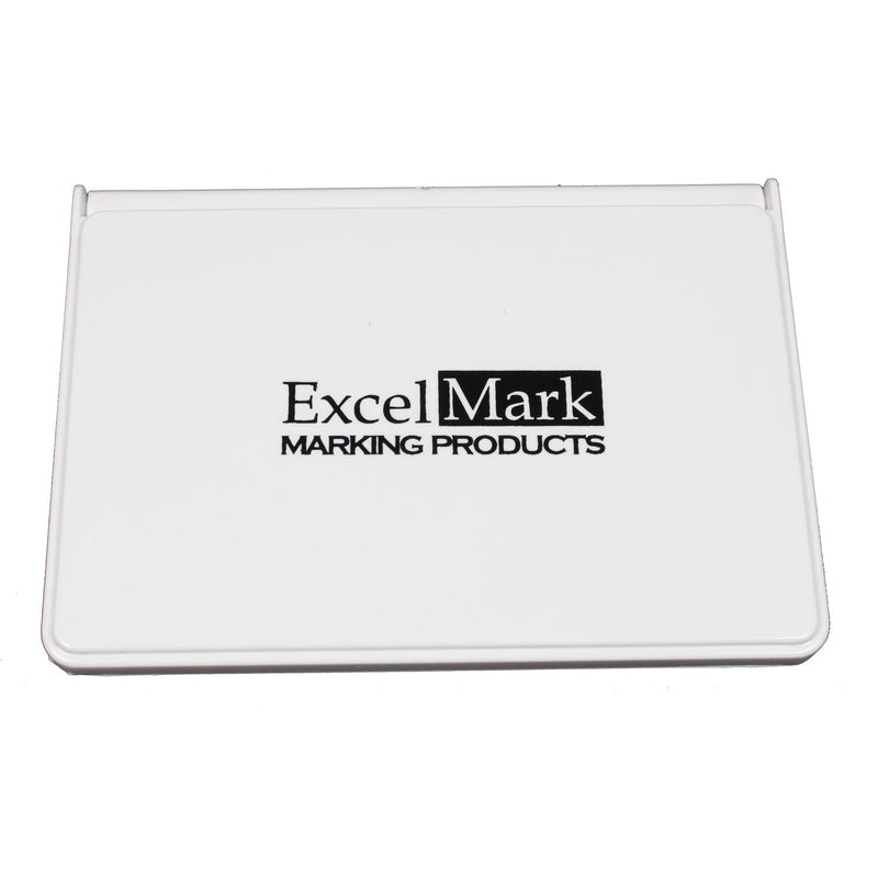 ExcelMark Ink Pads for Rubber Stamps Medium Size 2-5/8” by 4-1/4” (Black) Black