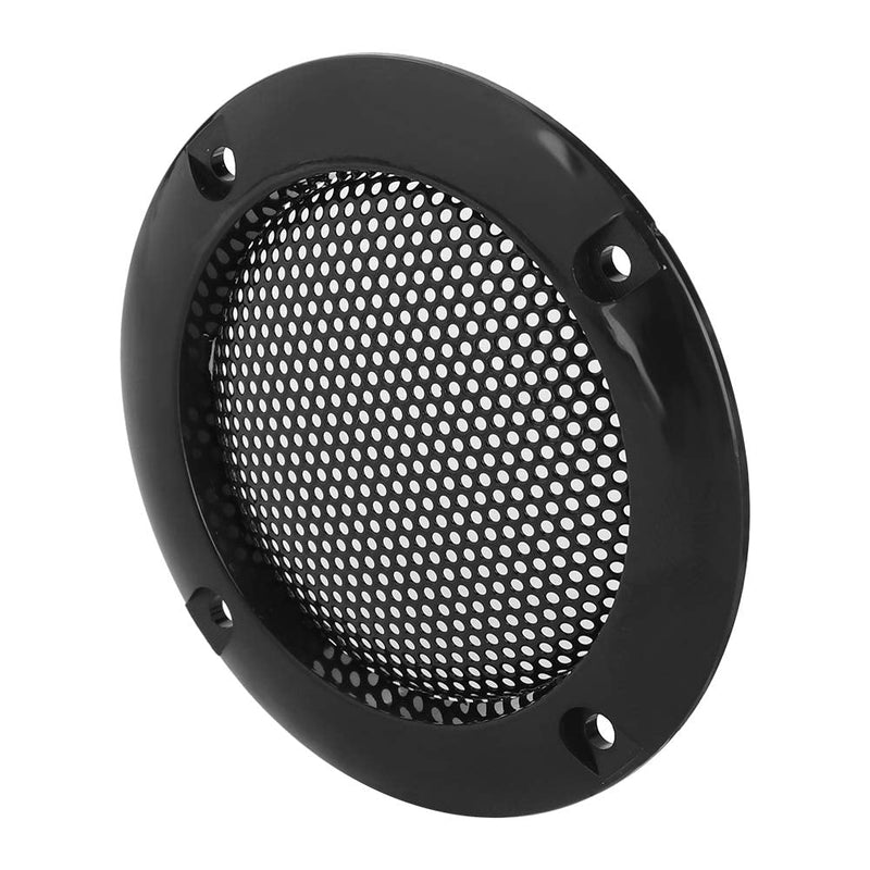 2 Inch Speaker Grill Cover, Speaker Decorative Steel Mesh Circle Car Speaker Protective Mesh Cover Replacement(Black) Black