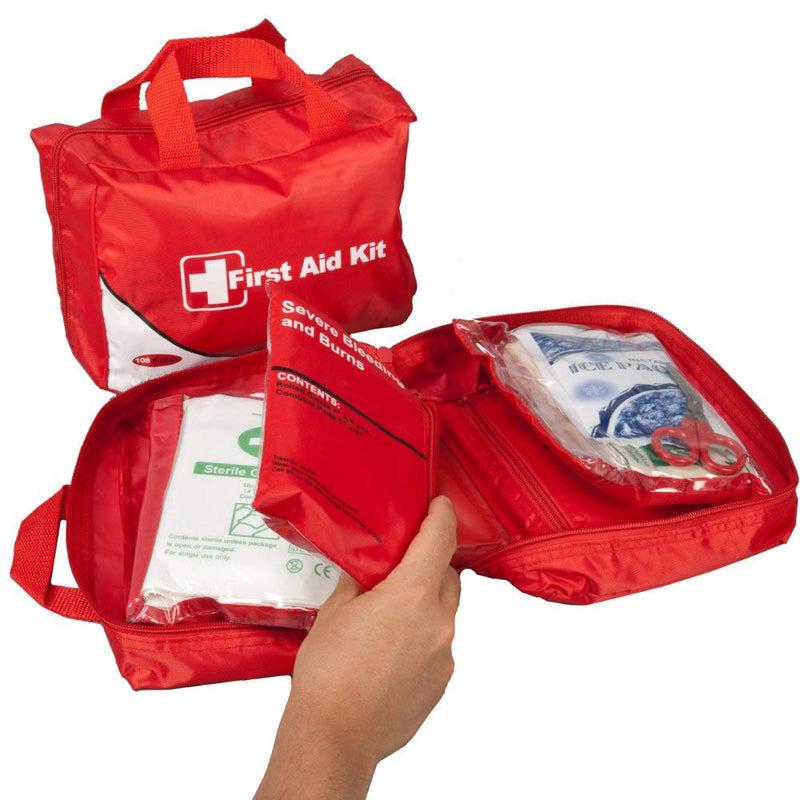 WNL Products FAK4100 2-in-1 Family First Aid Kit, Family and Home Emergency Medical Supplies Kit, 108 Pieces