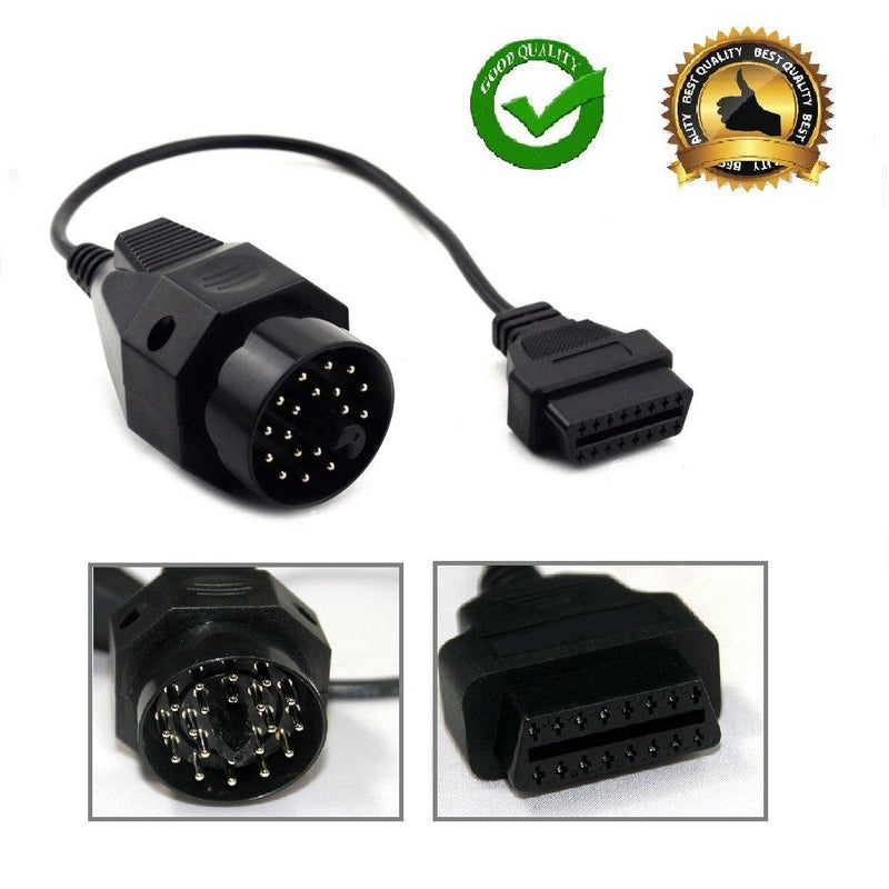 AntiBreak 20 Pin OBD OBD2 16 Pin Connector 20PIN OBD to 16PIN Diagnostic Adapter Cable Female Adapter Connector Cable for 20 Pin E31 E32 E34 E36 E39 E38 E53 X 5 Z3