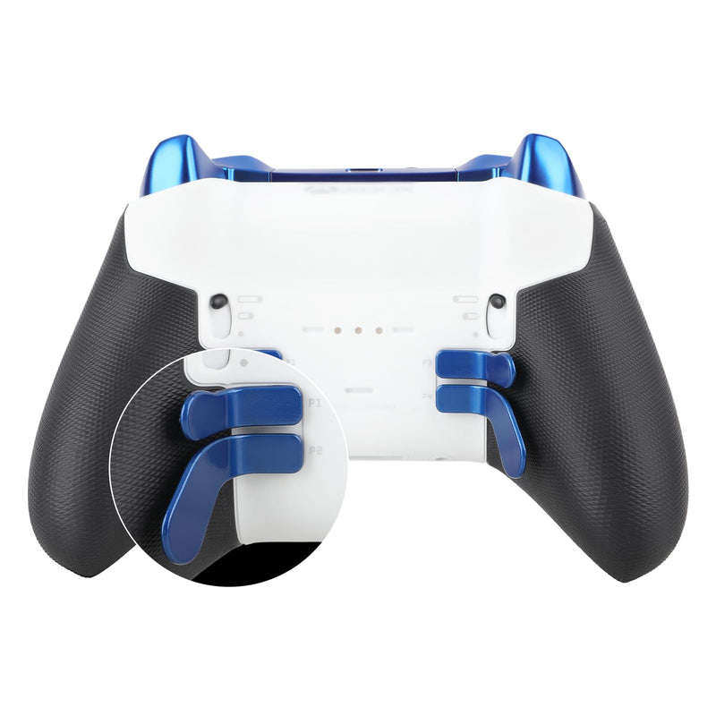 Elite Series 2 Paddles Accessories, Metal Thumbsticks Replacement Buttons for Xbox One Elite Series 2 Core, 9 in 1 Component Pack Includes 4 Joysticks, 4 Paddles and 1 Dpad(Blue) blue
