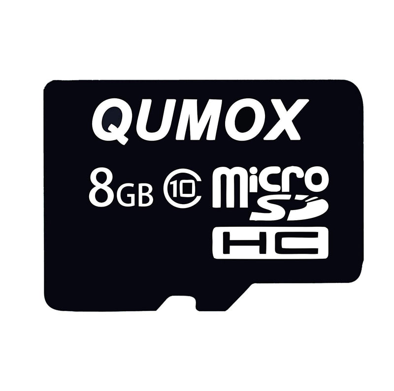 QUMOX 2 X 8GB 8 GB Micro SD HC SDHC Flash Memory Card Class 10 TF