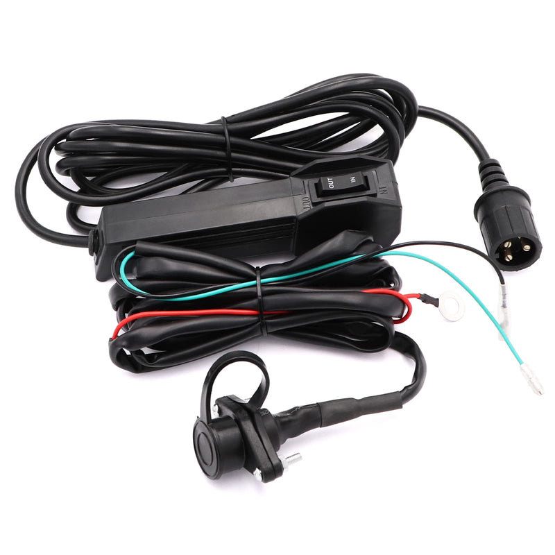 TuoLauthon 12V Winch Corded Manual Hand Remote Control Kits for ATV UTV Winch