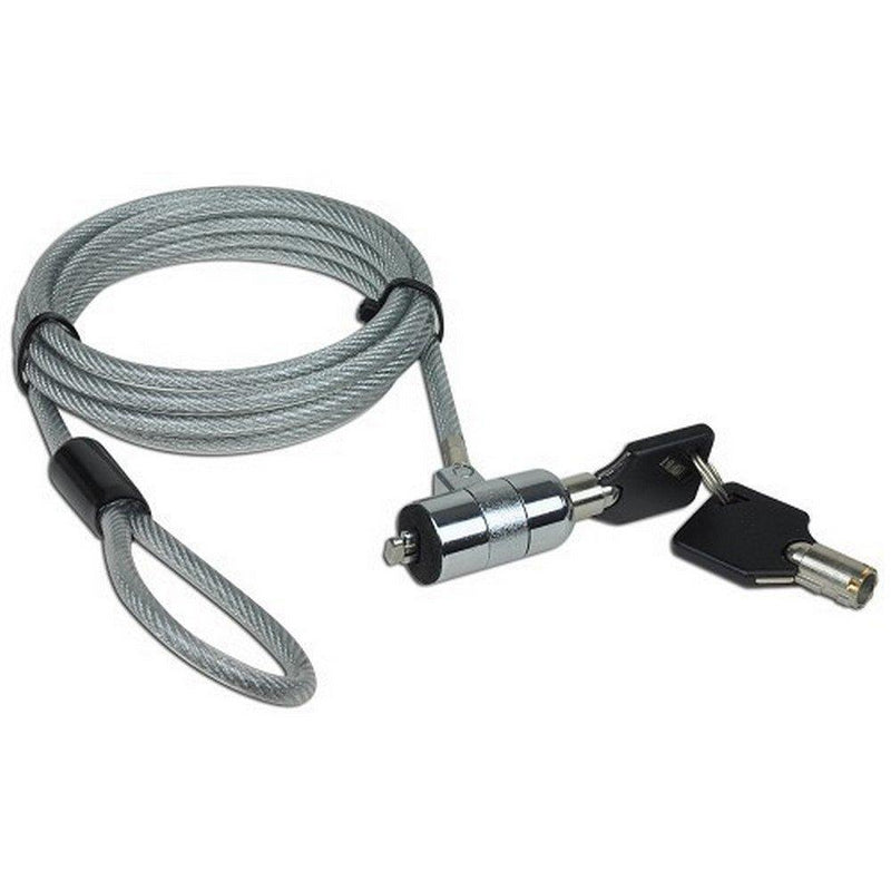 AOMGD 2Pcs 6 feet NoteGuard Kensington Compatible Universal Security Cable Lock with 2 Keys Two Sets black