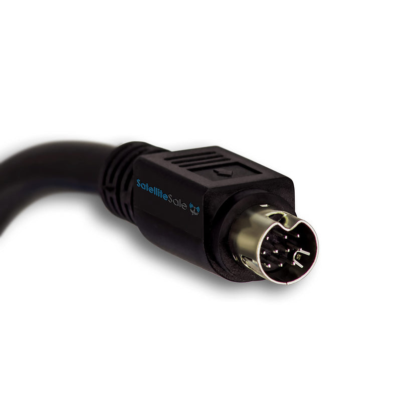 SatelliteSale Audio Video 10-Pin RCA Composite DirecTV Replacement Cable PVC Black Cord (6 feet)