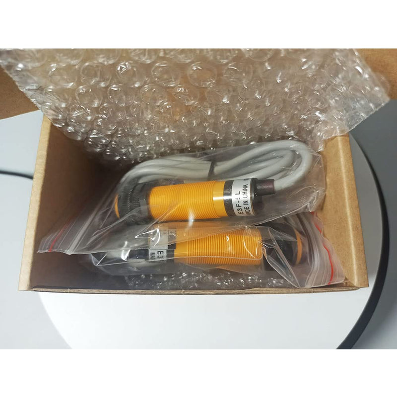 ATO 1 Pairs M18 Infrared Through-Beam Photoelectric Switch Sensor, Round Type DC 6-36V M18 NPN NC