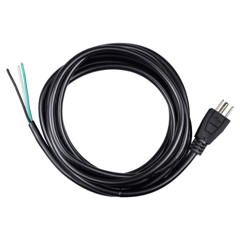 Pinfox 10ft 18 Gauge 3 Prong Heavy Duty Replacement Power Supply Cord Cable 110V 115V 120V Pigtail for Universal AC Appliance, NEMA 5-15 Plug US SJT 18AWG (10A) 10A