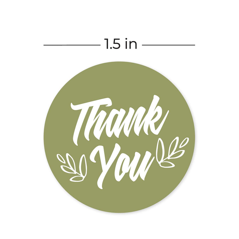 1.5" Multi-Color Thank You Shipping Labels / 8 Colorful Designs / 500 Small Business Packaging Stickers Per Roll