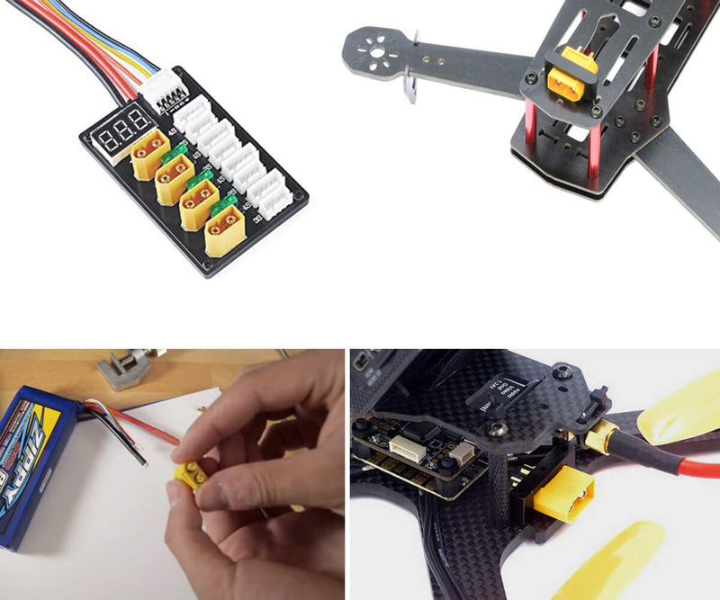 XT60 Connectors Female Male - Easy Solder Functional Wire Cover for DIY Custom Lipo Battery RC Car 3D Printer (10 Female + 10 Male)