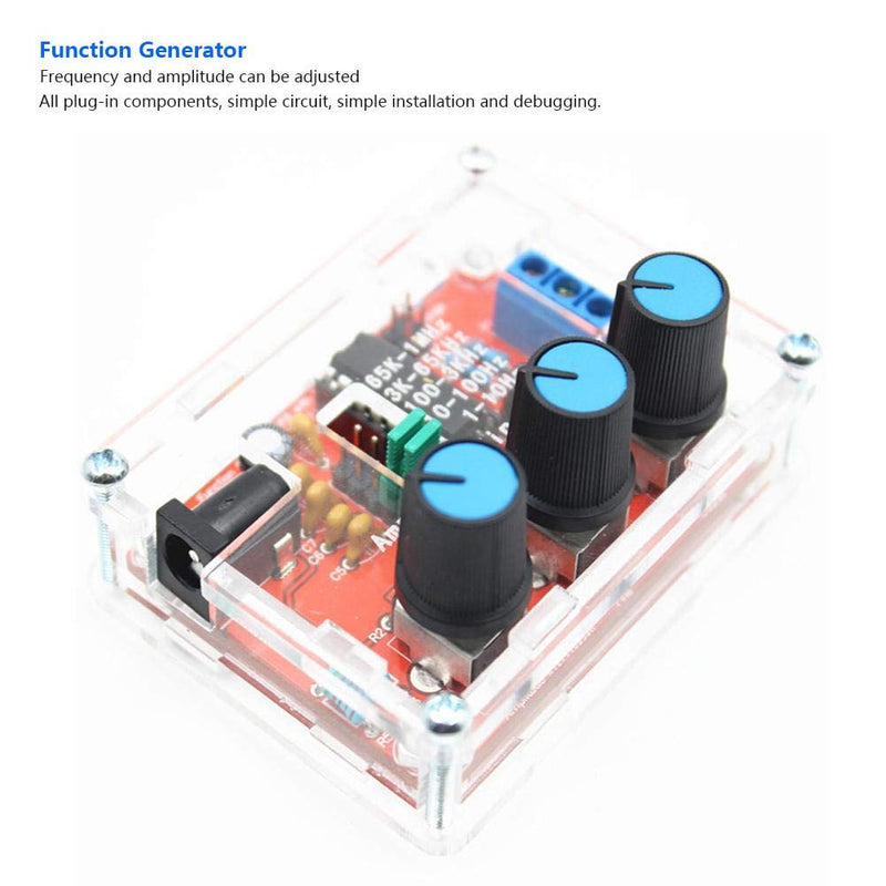 XR2206 HighAccuracyFunction Generator Signal Generator Module DIY Kit, Adjustable Frequency Signal Waveform Generator Sine Wave, Triangular Wave and Squarewave,1HZ-1MHZ (KIT)