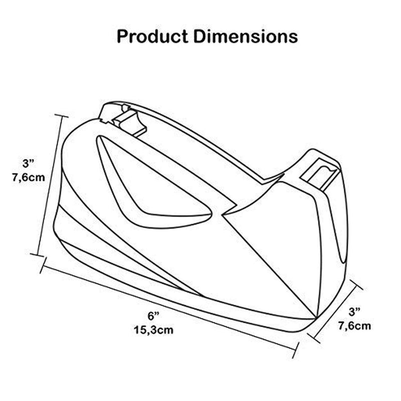Acrimet Premium Desktop Tape Dispenser Non-Skid Base (Heavy Duty) (Black Color)