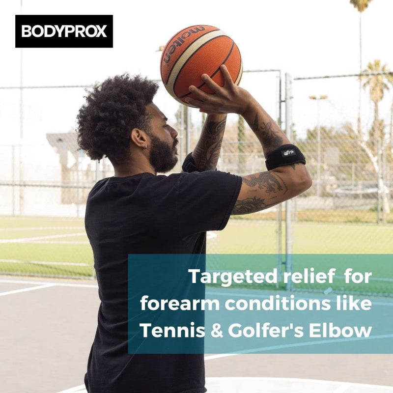 Elbow Brace 2 Pack for Tennis & Golfer's Elbow Pain Relief