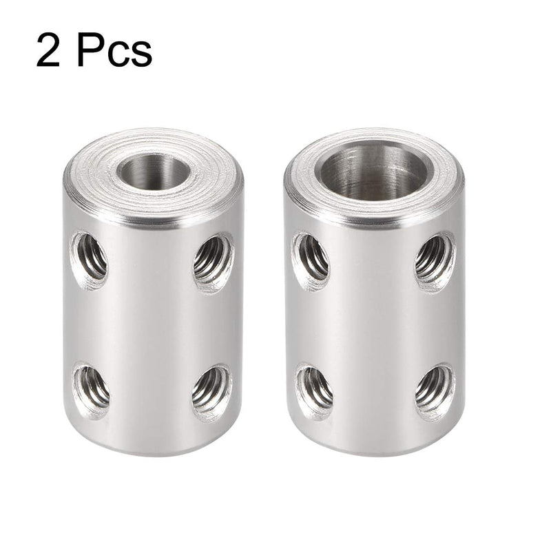 uxcell 5mm to 8mm Bore Rigid Coupling Set Screw L22XD14 Stainless Steel,Shaft Coupler Connector,Motor Accessories,2pcs