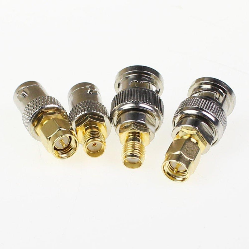 SMA to BNC Kits Adapter Male Female 2 Set 8pcs RF Coax Coaxial Connector