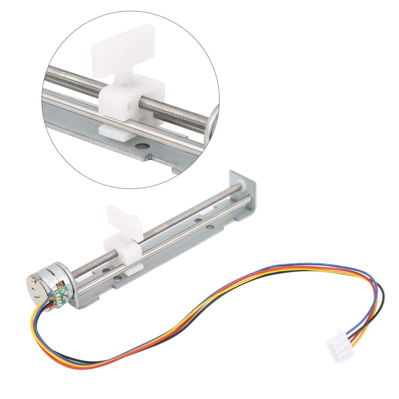 Electric Linear Guide Rail Motion Slide Actuator Module 80mm Stroke Driven by 2Phase 4Wire Stepper Motor for DIY CNC Linear Position Kit Engraving Machine