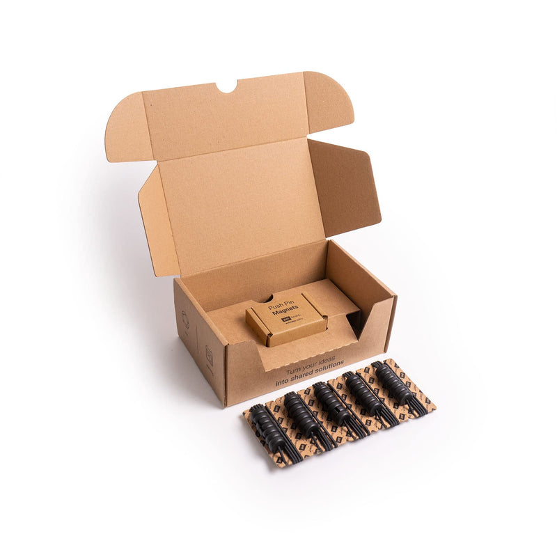 PATboard Column dividers - 5 Black PATlanes - Row Divider for Scrum kanban Board - Magnetic