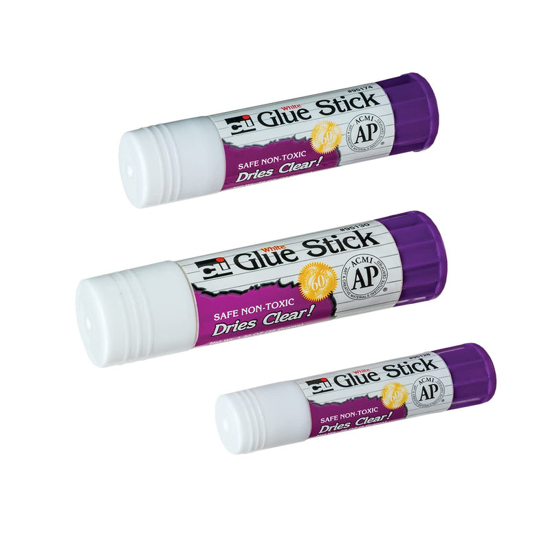 Charles Leonard Glue Sticks, AP Certified Non-Toxic, 0.28 Ounce, White, 30-Pack (95123)