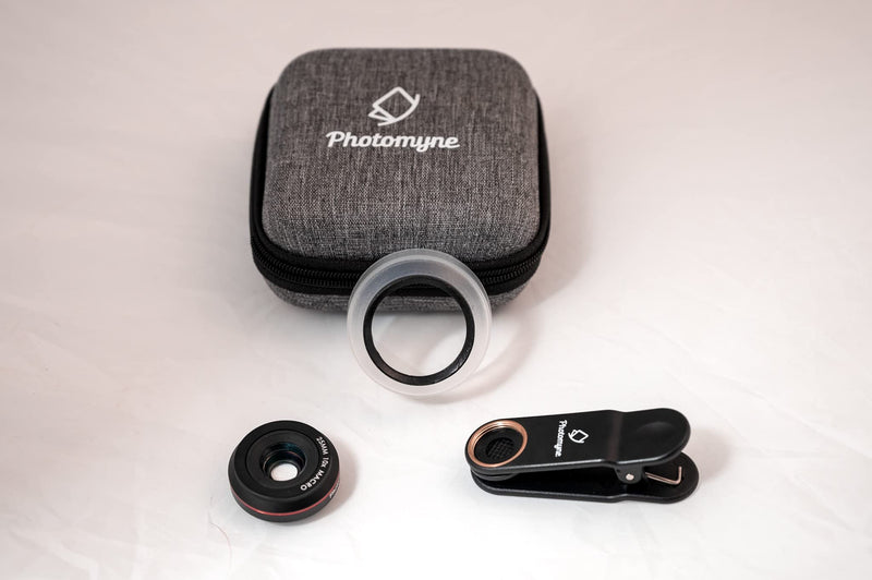 Photomyne Professional HD Macro Lens with 10X Magnification for Smartphone and Tablet with Detachable Clip and Travel case