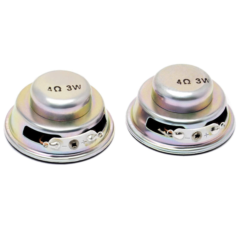 Gikfun 4Ohm 40mm Diameter 3W Full Range Audio Speaker Stereo Woofer Loudspeaker for Arduino (Pack of 2pcs) EK1794