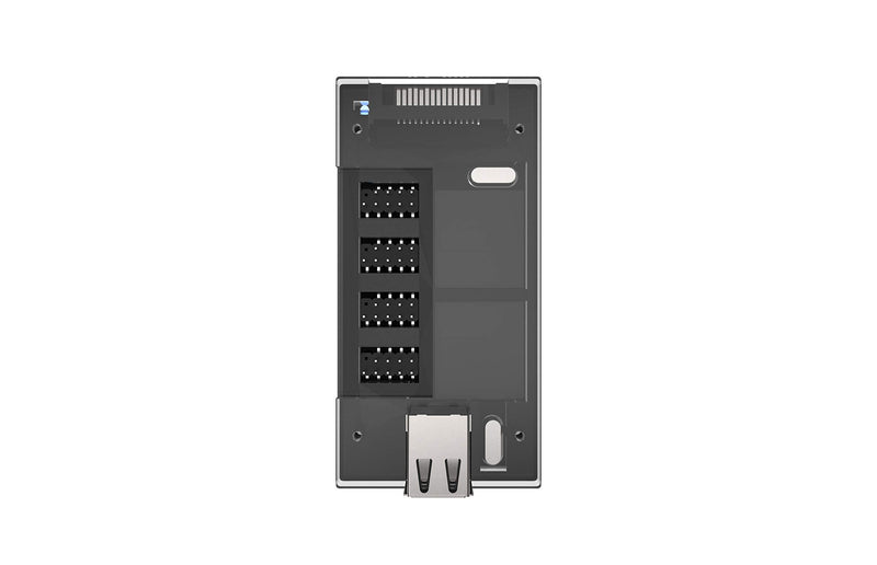 Micro Connectors S08-303-IA - Acrylic Internal USB 2.0 Hub with Magnetic Base - 5 USB 2.0 Ports Expansion