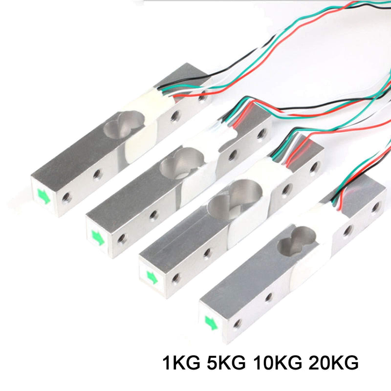 ALAMSCN Digital Load Cell Weight Sensor + HX711 Weighing Sensor ADC Module for Arduino DIY Portable Electronic Kitchen Scale Kit (10KG+HX711) 10KG+HX711