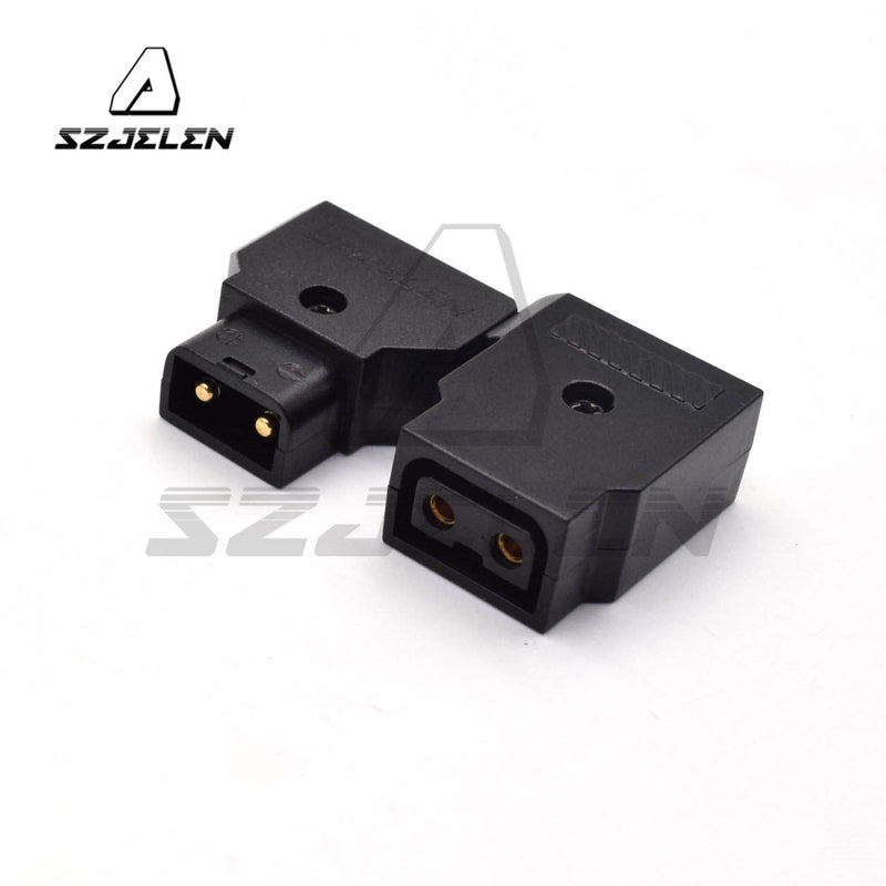 SZJELEN 2pcs P-tap D-tap Female Type B Rewirable DIY Socket for DSLR Power Supply Anton Bauer V Mount Plate Battery P-tap Splitter (Female d-tap Plug) 2pcs Female d-tap plug