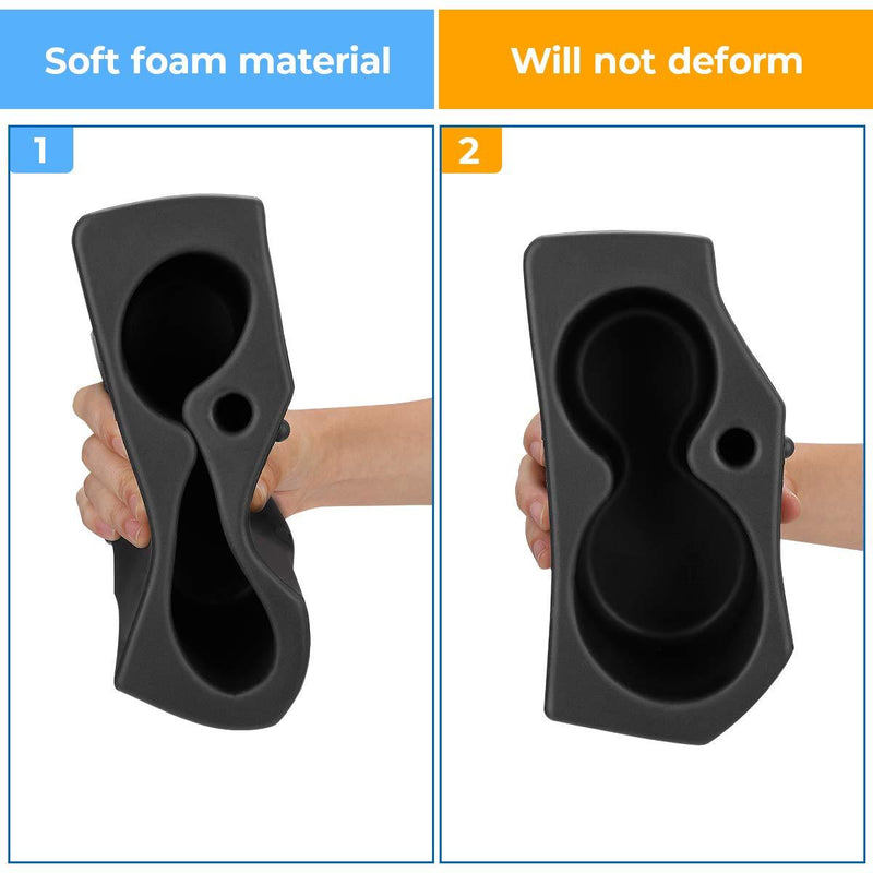 JOYTUTUS Car Door Cup Holder Compatible with 2009-2021 Ram 1500-5500, Left & Right Foam Car Cup Holder Compatible with Ram, Replacement for 5NN24XXXAA/1LD23XXXAA, 2PCS