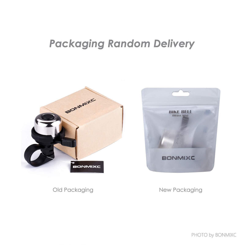 BONMIXC Bike Bell Brass Mini Silver