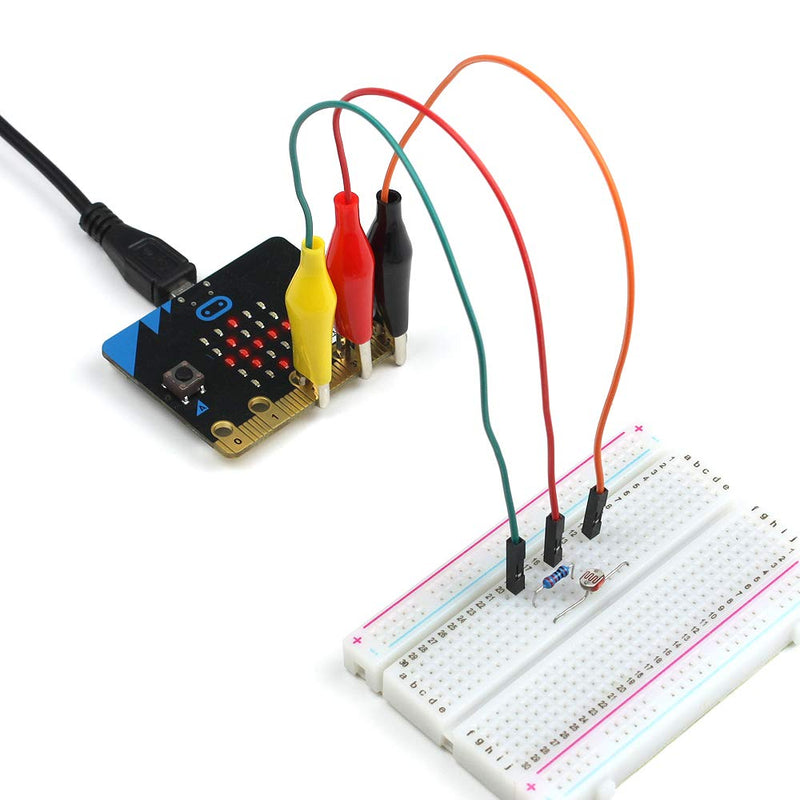 UCTRONICS Breadboard Alligator Clip Jumpers - Gator to Male and Female Jumper Wires Test Lead 2x10pcs 8 inch for Power Supply,LED Strips, Multimeters, Arduino Lilypad and Raspberry Pi