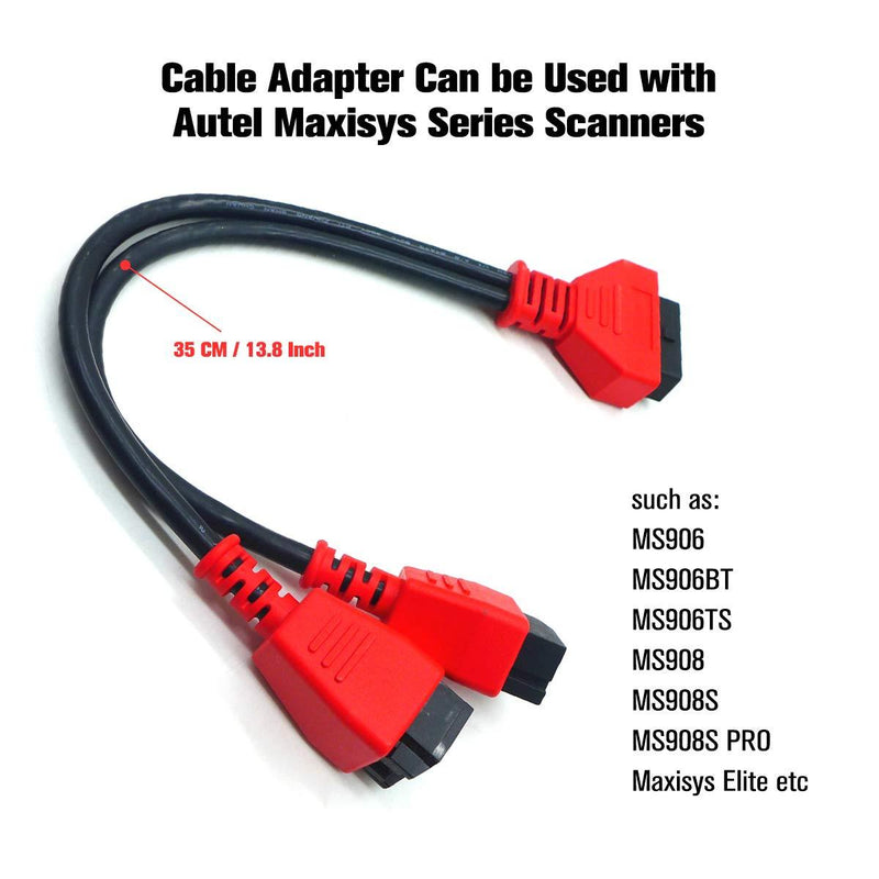 Cable Adaptor for Chrysler 12+8 Programming Cable Connector for Autel DS808 Maxisys MS905 906 908 PRO Elite Autel