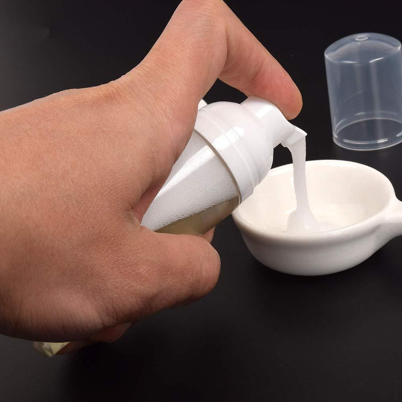 RAYNAG 2 Pack Clear Plastic Foamer Bottle Pump Mini Travel Size Soap Dispenser,50 ml/1.7 oz