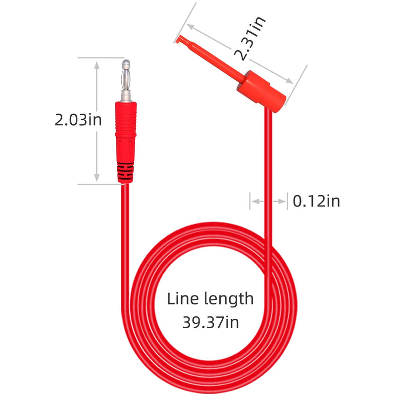 Goupchn Oscilloscope Probes Kit with Accessories 200Mhz Test Leads Set BNC to Mini Grabber Cable 4mm Banana Plug to Test Hook Clip Leads