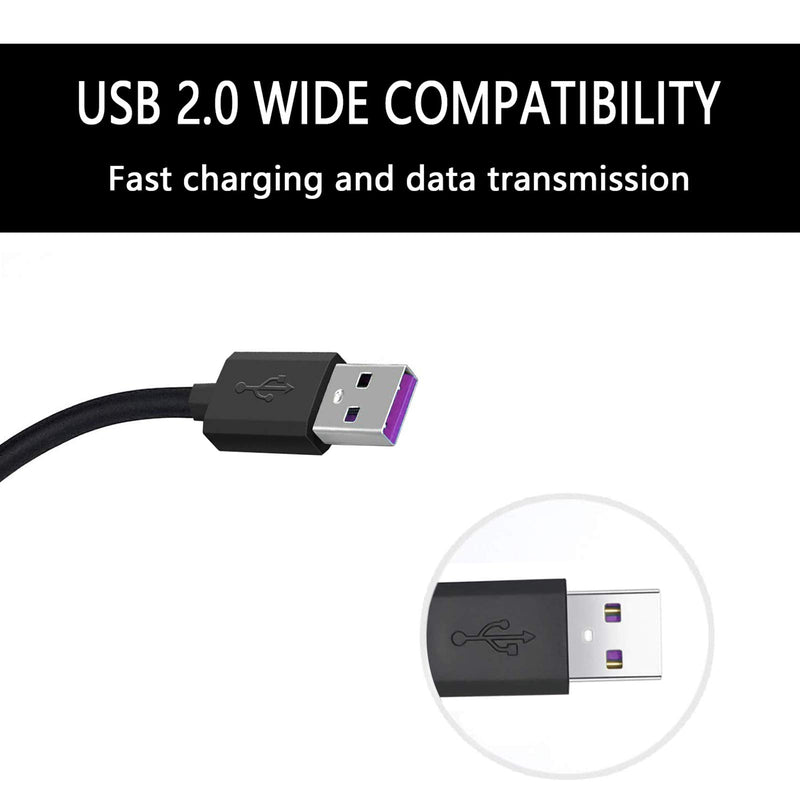 FEIYIU Charger Charging Cable Cord Compatible with for Beats by Dr Dre Studio Solo 3 2 2.0-5FT Powerbeats 3 2 Wireless Headphone Earphone, Pill Speakers Black Blue