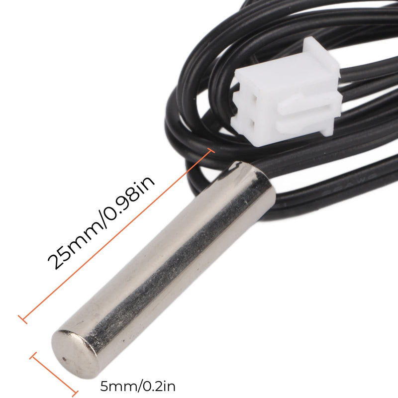 B3950 NTC Thermocouple, 10k Stainless Steel Temperature Sensor Probe High Accuracy Temperature Testing Thermosensor(2M) 2M