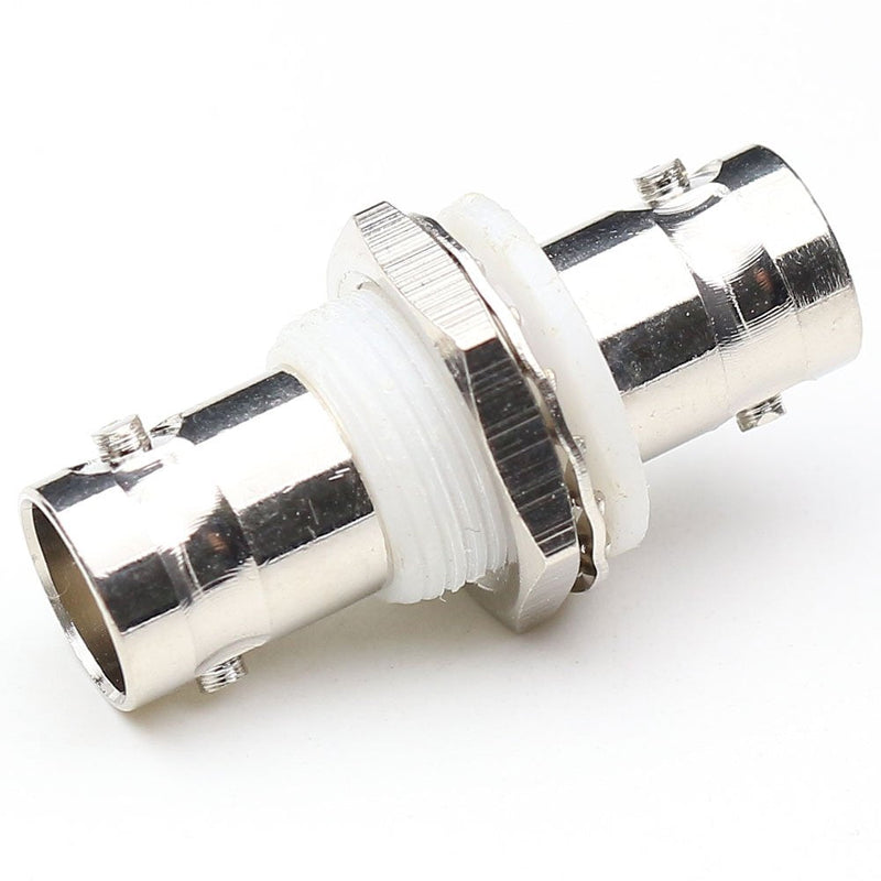 BNC Female Bulkhead Connector,ANHAN BNC Female to Female Bulkhead Coax Adapter BNC Coupler Coaxial Cable adapters for CCTV Security Camera 2Packs BNC Female Bulkhead 2pcs