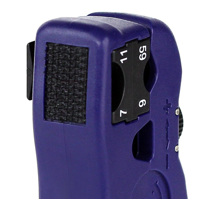TRENDnet Universal Stripping and Cutting Tool, RG59/6/11/7, UTP, STP, CAT5, 4P/6P/8P, Flat & Round Cables, Adjustable Blade Depth, TC-CT70,Deep Blue