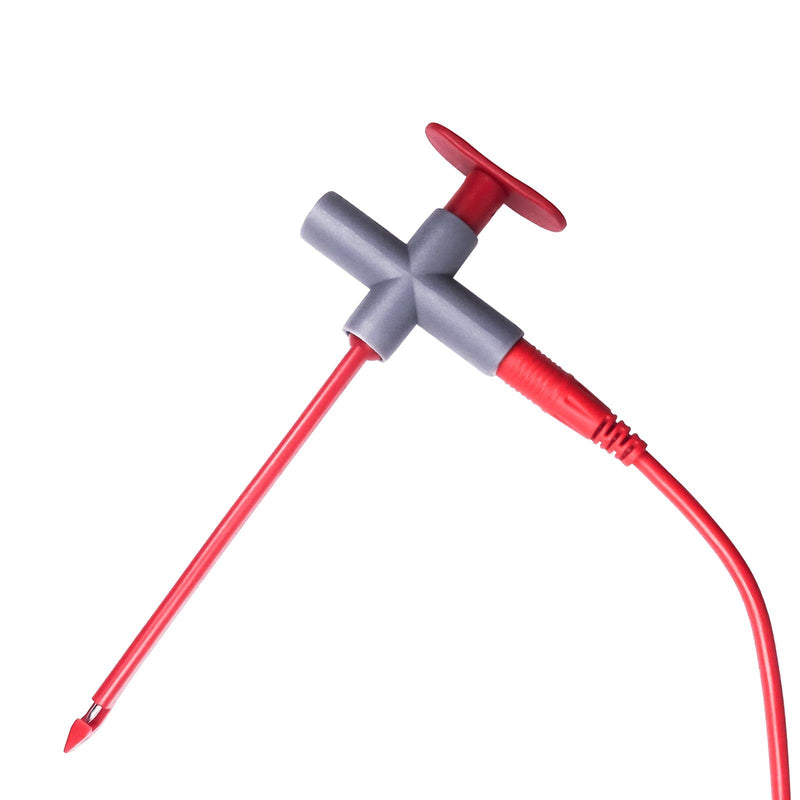 Peakelect 2PCS Reverse Puncture Probe Wire-Piercing Automotive Multimeter Test Clips Tool Test Lead Kit Car Repairing Connect to 4mm Banana Plug for Electrical Measuring