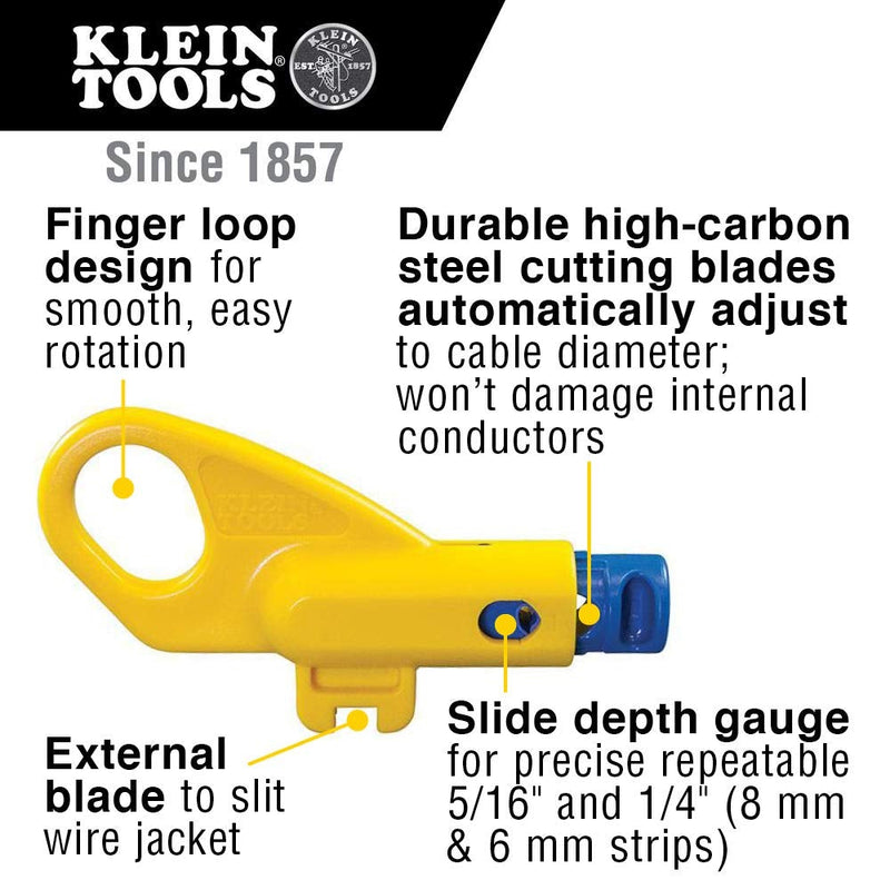 Klein Tools VDV026-212 Twisted Pair Installation Kit with Crimper, Punchdown Tool, Radial Stripper, Data Plugs
