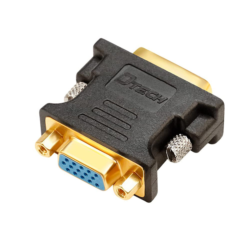 DTECH DVI Male to VGA Female Adapter DVI-I 24+5 Port Converter