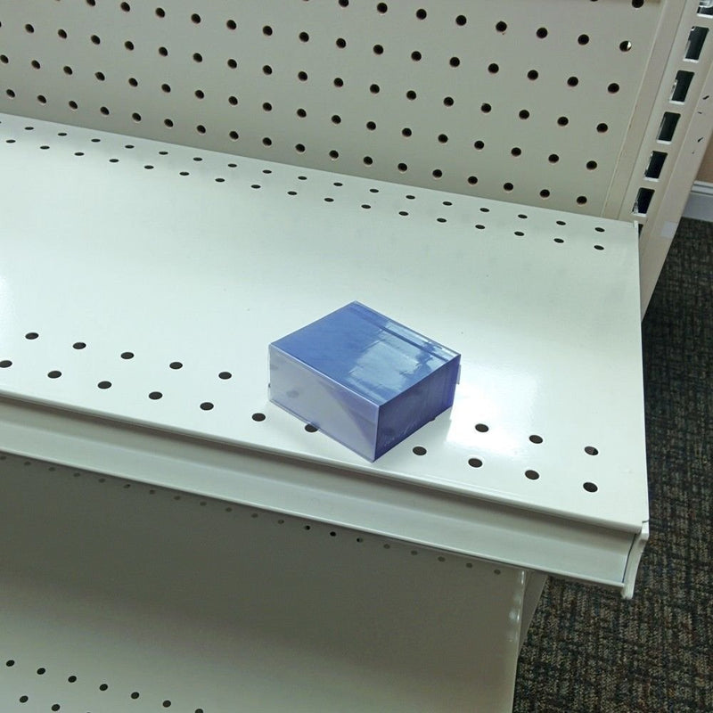 250 Clear Plastic Gondola Shelving Ticket Molding Insert Strips 2.5" x 1.25" 2.5" x 1.25" 250 Pack