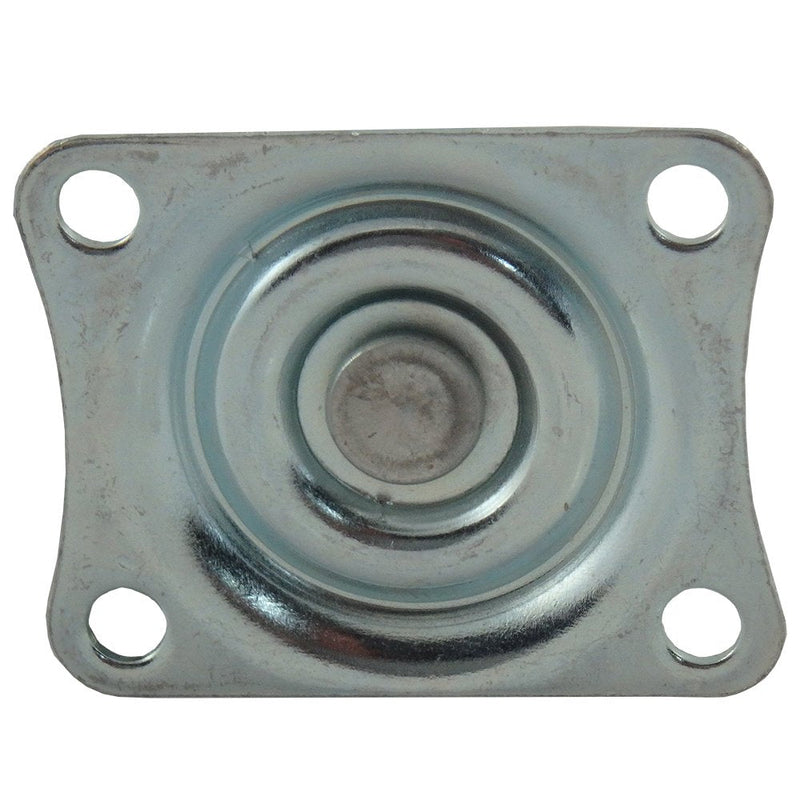 TPR Rubber Caster Wheel with Swiveling Top Plate - 2-Inch - 90 lb. Load Capacity - Non-Marking for Use in Hospitals, Food Service, & Other Institutional Applications 2 Inch Swivel Plate