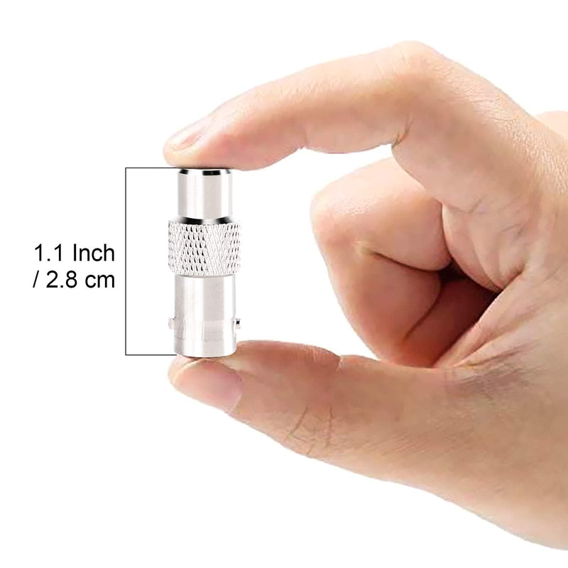 Inovat BNC Female to RCA Female Coupler Adapter Connector for CCTV Security Surveillance Systems (Pack of 5) 5 PCS