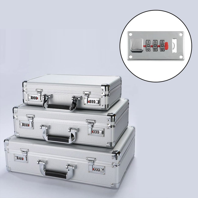 JianLing 2Sets Combination Padlocks, Tool Box Hasp, Luggage Suitcase Hasps, Combination Lock, Tool Box Hasp, Luggage Suitcase Hasps with Combination Lock (with 12 mounting Screws M3x16)