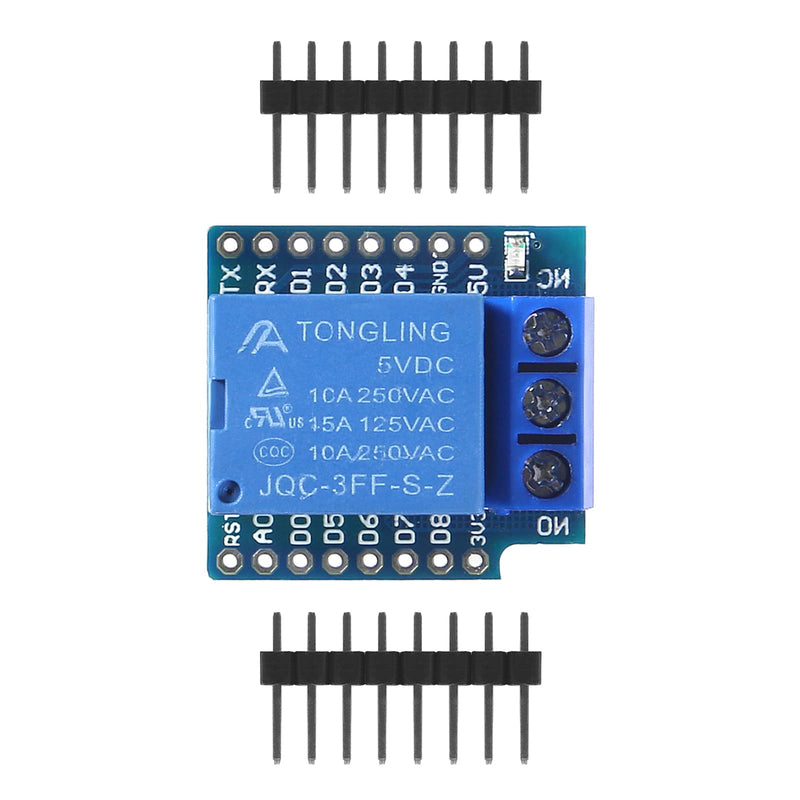 Alinan 8pcs 5V One Channel Relay Module Relay Switch 5V Mini Relay Shield for WeMos D1 Mini Also Compatible with Arduino for WeMos D1