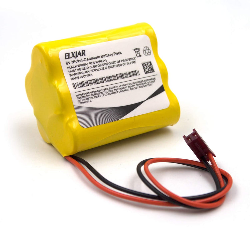 (5-Pack) 6V AA Ni-CD Battery Pack Replacement for Sure-Lite 026-149, SL026-149, S/L 026-149, ANIC1204, Energizer 41B020AF17201，Dantona CUSTOM-55 Emergency Lighting