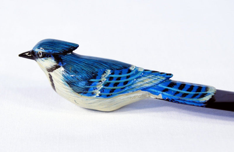 LX Hand Painted Blue Jay Bird Letter Opener