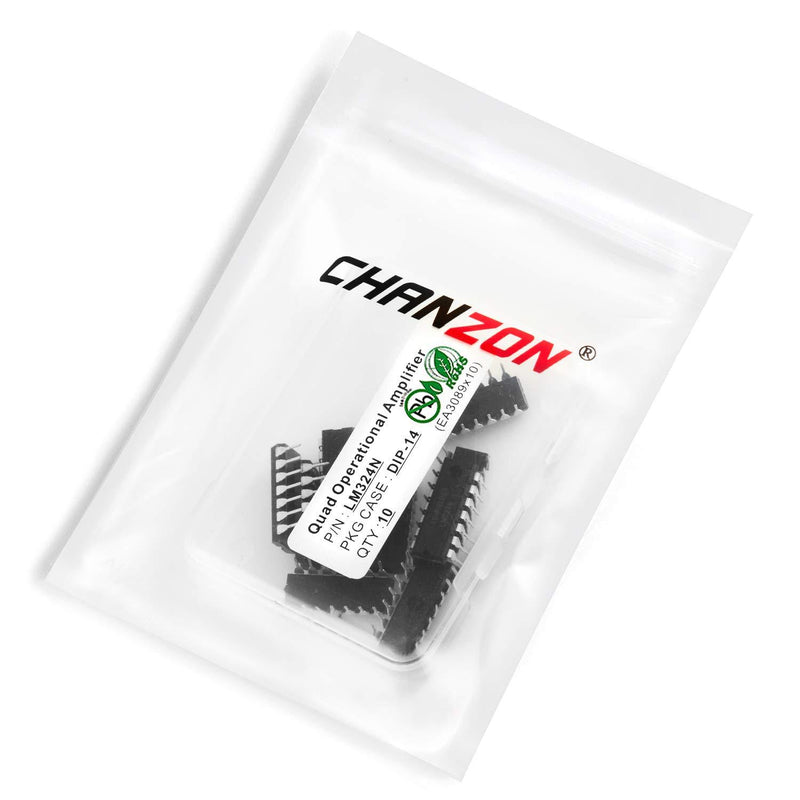 Chanzon 10pcs LM324N DIP-14 Adjustable Voltage Regulator Transistor 100nA