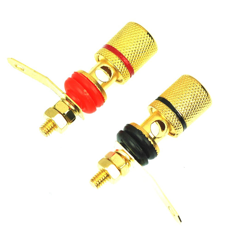 CESS Amplifier Terminal Connector Binding Post Banana Plug Jack Socket (jcx) (4 Pack)