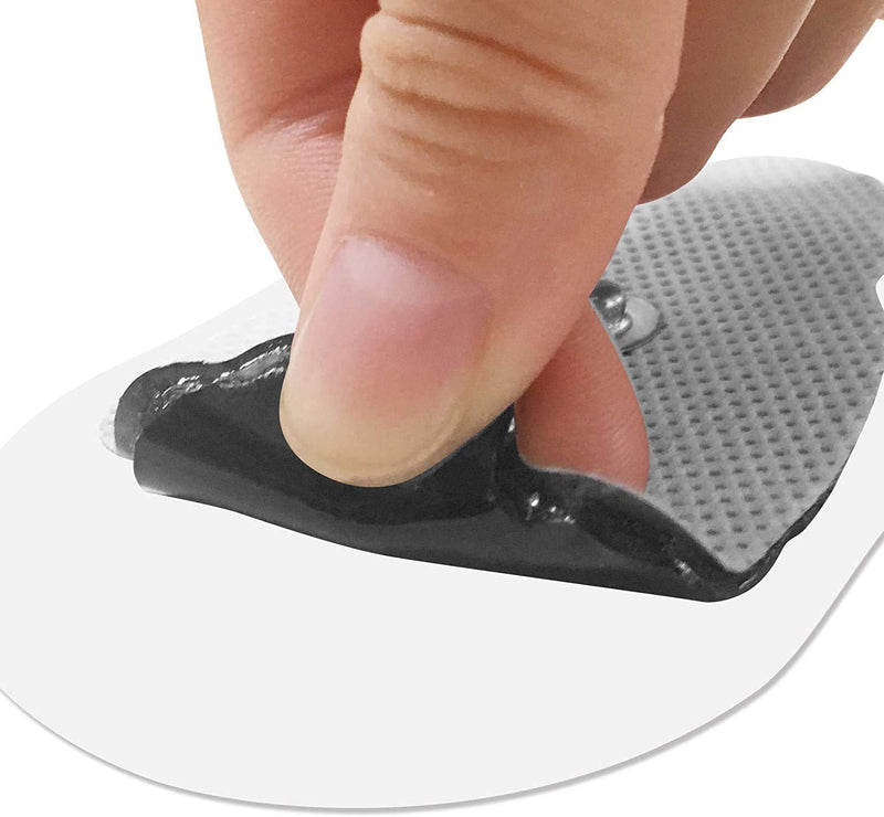 Easy@home 16 2"x3" Reusable Adhesive Electrode TENS Pads for TENS Electronic Pulse Massager in Hand Shape, 510K Cleared for Over The Counter (OTC) Use
